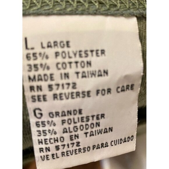 Jaclynn Smith Sport Womens Size Large Top Olive Color Short Sleeve - Picture 6 of 11